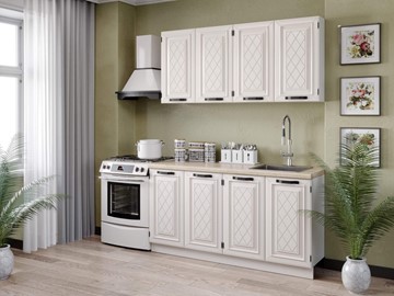 Гарнитур кухонный Марина 2200(Белый/Алебастр) в Вологде - предосмотр