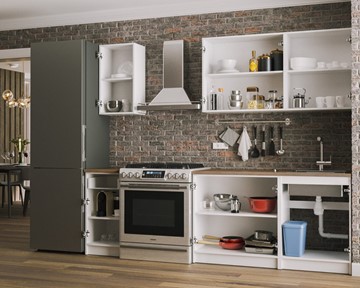Кухонный гарнитур Лион 1,8 м (Белый) в Вологде - предосмотр 1