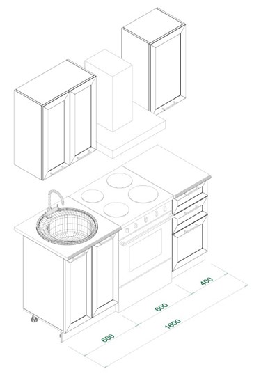 Кухонный гарнитур МК РИВЬЕРА Комплект №1 1,0м ПВХ Белый в Вологде - изображение 5