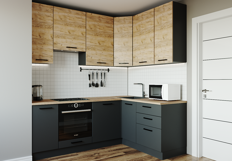 Кухонный угловой гарнитур Дели-2200х1600 в Вологде - изображение