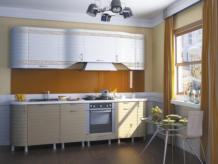 Модульная кухня Анастасия цвет капучино 2 (260 см) в Вологде - изображение