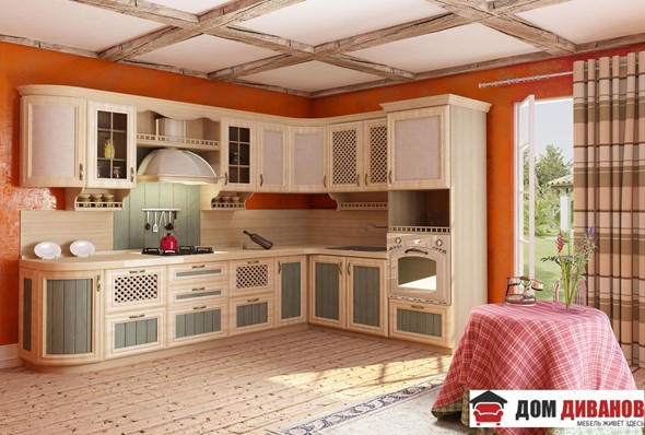 Модульная кухня Кантри Сонома Эйч Светлая в Вологде - изображение