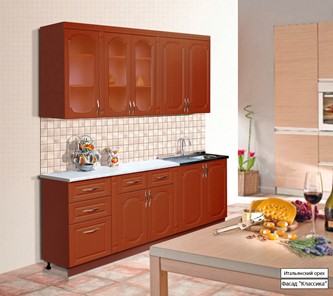 Кухонный гарнитур Классика 2000, цвет Итальянский орех в Вологде - предосмотр