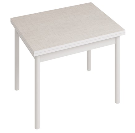 Кухонный обеденный стол СТ22, Белый/Лен в Вологде - изображение