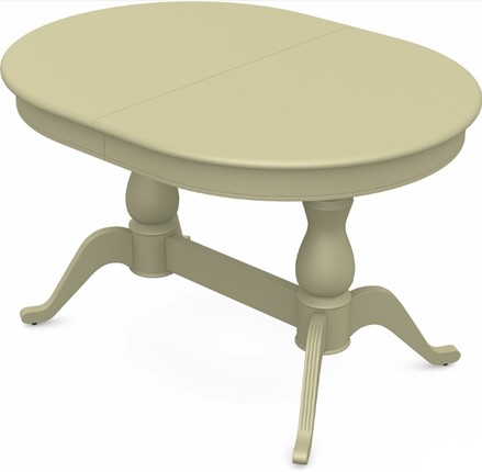 Кухонный стол раздвижной Фабрицио-2 исп. Овал 1200, Тон 10 (Морилка/Эмаль) в Вологде - изображение