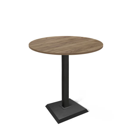 Барный стол SHT-TU5-BS2/H110 / SHT-TT 90 ЛДСП (дуб галифакс табак/черный) в Вологде - изображение