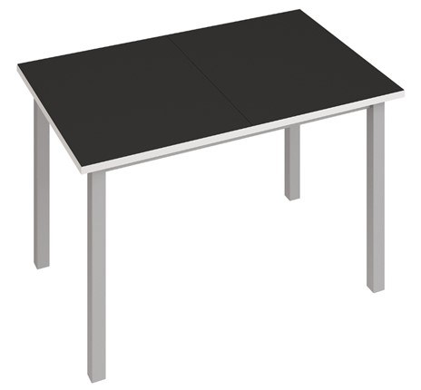 Кухонный стол раздвижной Фристайл-3, Черный в Вологде - изображение
