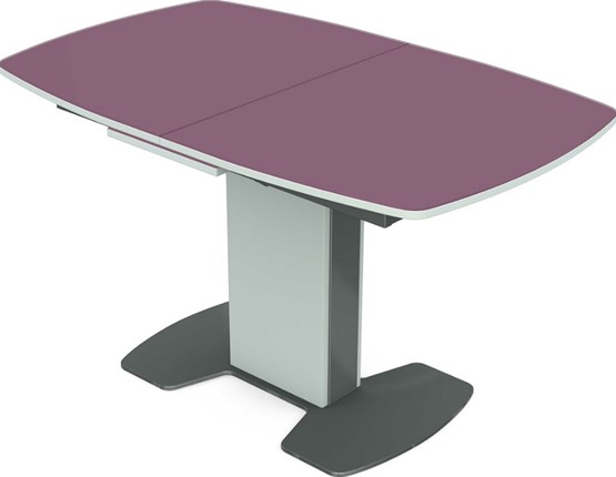 Обеденный раздвижной стол Санторини (стекло) в Вологде - изображение