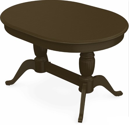 Раздвижной стол Леонардо-2 исп. Овал, тон 5 (Морилка/Эмаль) в Вологде - изображение