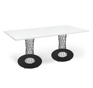 Кухонный обеденный стол SHT-TU3-1 (2 шт.)/ТT 120/80 (черный муар/белый шагрень) в Вологде - предосмотр