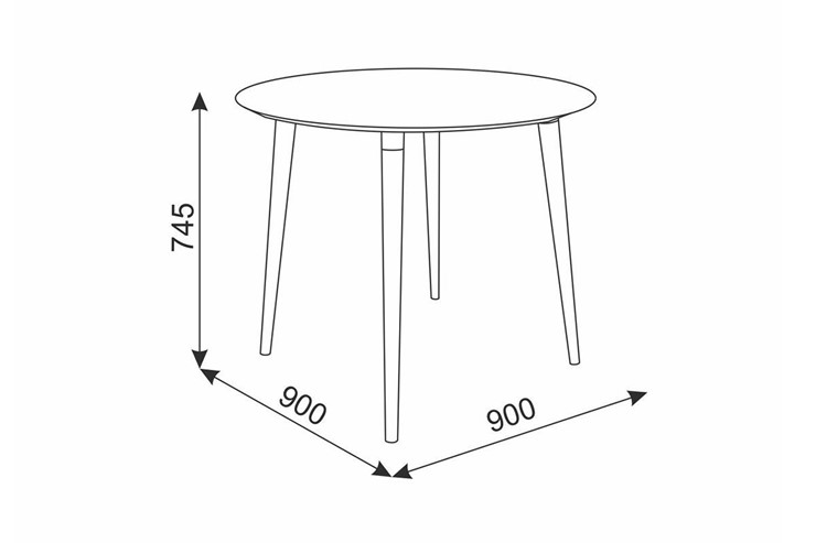 Стол кухонный Сканди 2, кофейный/венге в Вологде - изображение 1