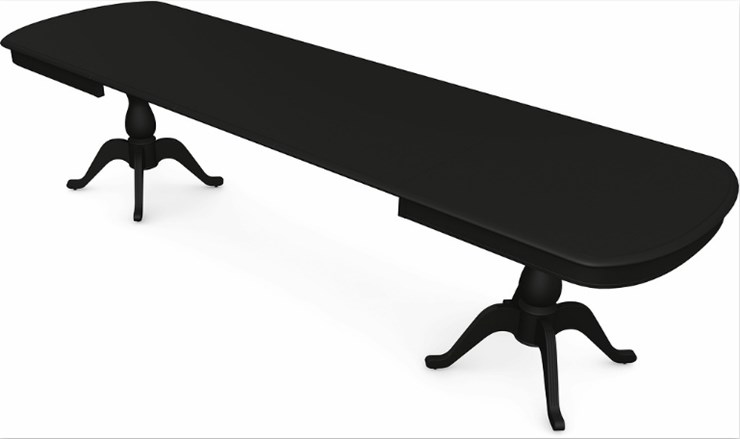 Раздвижной стол Фабрицио-2 исп. Мыло большой 3 вставки, Тон 12 (Морилка/Эмаль) в Вологде - изображение 1