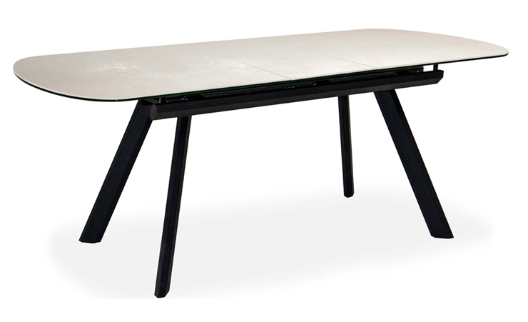 Кухонный раскладной стол Шамони 2CQ 160х90 (Oxide Avorio/Графит) в Вологде - изображение 1
