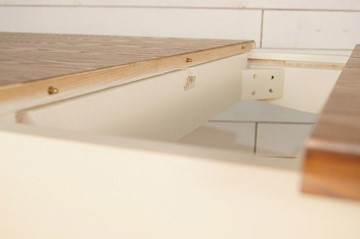 Кухонный раскладной стол Leontina (ST9338) Бежевый в Вологде - предосмотр 6