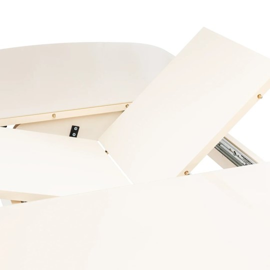 Кухонный раскладной стол Leset Мидел (Металл кремовый/стекло кремовое) в Вологде - изображение 8