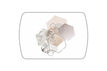 Стол раздвижной Танго, белый/геометрия в Вологде - предосмотр 3