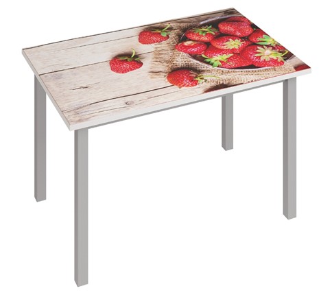 Кухонный раскладной стол Фристайл-3, Клубника в Вологде - изображение