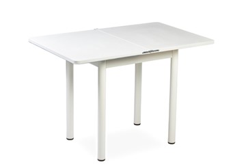 Кухонный стол СПА-02 СТФ, белый/фотопечать лазурит/опоры хром в Вологде - предосмотр 1