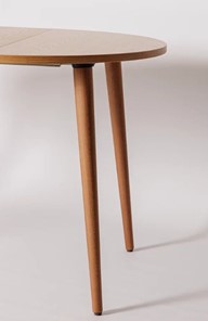 Кухонный раздвижной круглый стол Шпон Дуба 677 С д. 100 см МДФ в Вологде - предосмотр 20
