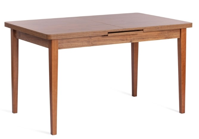 Кухонный стол раздвижной AISHA (mod. 1151) ЛДСП+меламин/дерево граб, 130+35х80х75, walnut (орех) в Вологде - изображение 3