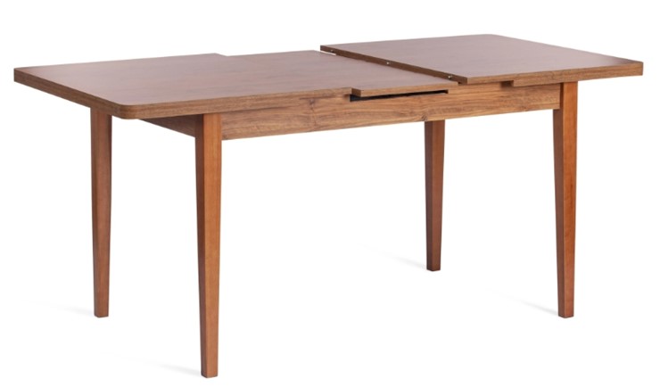 Кухонный стол раздвижной AISHA (mod. 1151) ЛДСП+меламин/дерево граб, 130+35х80х75, walnut (орех) в Вологде - изображение 4