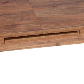 Кухонный стол раздвижной AISHA (mod. 1151) ЛДСП+меламин/дерево граб, 130+35х80х75, walnut (орех) в Вологде - предосмотр 7