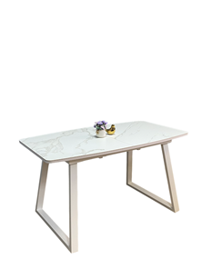 Стол раздвижной AZ1400 (белый/керамика мрамор белый) в Вологде
