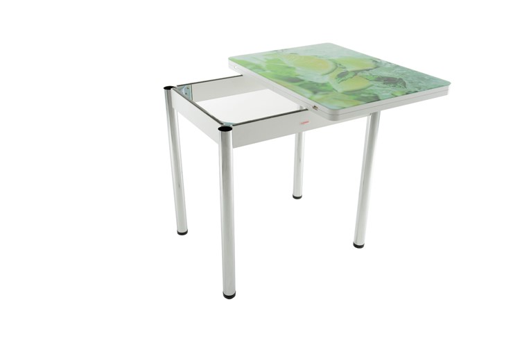 Кухонный стол раскладной Бари дерево №8 (Exclusive h174/белый) в Вологде - изображение 2