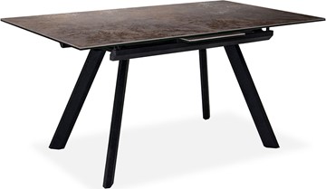 Кухонный стол раскладной Бордо 1CQ 140х85 (Oxide Moro/Графит) в Вологде - предосмотр