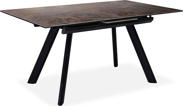 Кухонный стол раскладной Бордо 1CQ 140х85 (Oxide Moro/Графит) в Вологде - изображение
