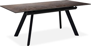 Кухонный раскладной стол Бордо 2CQ 160х90 (Oxide Moro/Графит) в Вологде - предосмотр 1