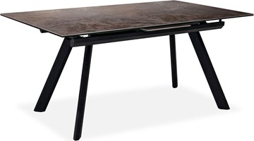 Кухонный раскладной стол Бордо 2CQ 160х90 (Oxide Moro/Графит) в Вологде - предосмотр