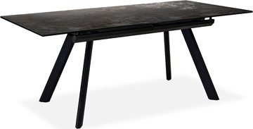 Кухонный раздвижной стол Бордо 2CQ 160х90 (Oxide Nero/Графит) в Вологде - предосмотр 1