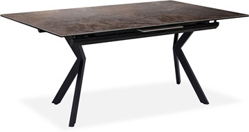 Кухонный стол раздвижной Бордо 3CX 180х95 (Oxide Moro/Графит) в Вологде - предосмотр