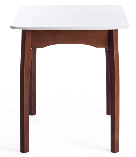 Кухонный стол раскладной Caterina, бук/мдф, 100+30x70x75, коричневый, белый арт.15856 в Вологде - изображение 1