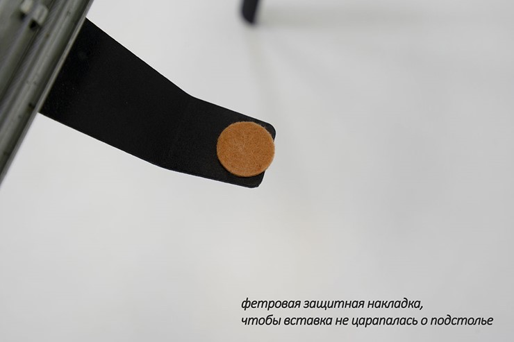 Стол раздвижной Дали-1L(ноги черные, дуб табако) в Вологде - изображение 6
