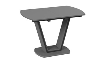 Раздвижной стол Дели Тип 2 (Серый софт, Стекло матовое серое) в Вологде - предосмотр