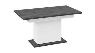 Кухонный стол раскладной Детройт тип 1 (Белый/Ателье темный) в Вологде - предосмотр 3