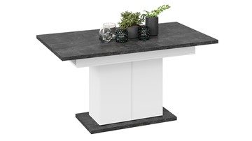 Кухонный стол раскладной Детройт тип 1 (Белый/Ателье темный) в Вологде