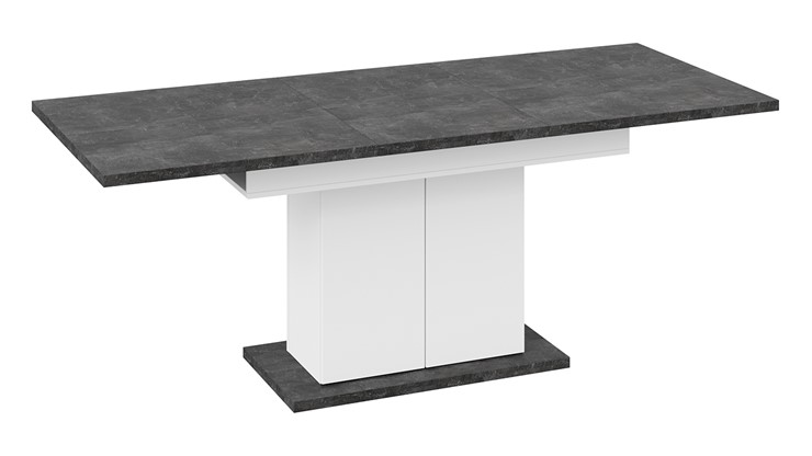 Кухонный стол раскладной Детройт тип 1 (Белый/Ателье темный) в Вологде - изображение 4