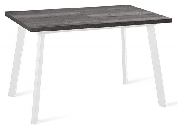 Кухонный стол раскладной Dikline HB120 Сосна Пасадена/ножки белые в Вологде - изображение