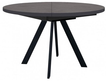 Кухонный стол раскладной Dikline RD120 Хромикс бронза/ножки черные в Вологде - предосмотр