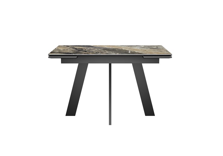 Кухонный раскладной стол DikLine SKM120 Керамика Amadeus/подстолье черное/опоры черные в Вологде - изображение 7