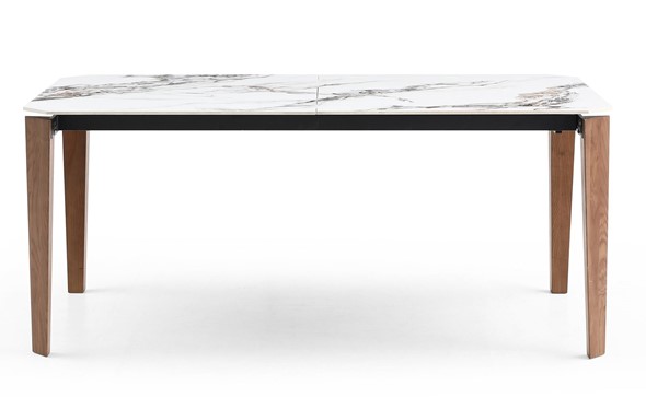 Раздвижной стол DT8843CW (180) белый мрамор  керамика в Вологде - изображение