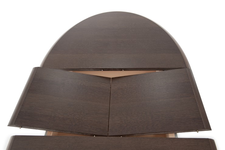 Кухонный раздвижной стол Фабрицио-1 исп. Эллипс, Тон 11 Покраска + патина с прорисовкой (на столешнице) в Вологде - изображение 5