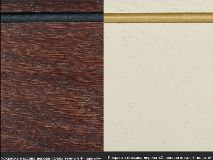 Кухонный раздвижной стол Фабрицио-1 исп. Эллипс, Тон 11 Покраска + патина с прорисовкой (на столешнице) в Вологде - изображение 8