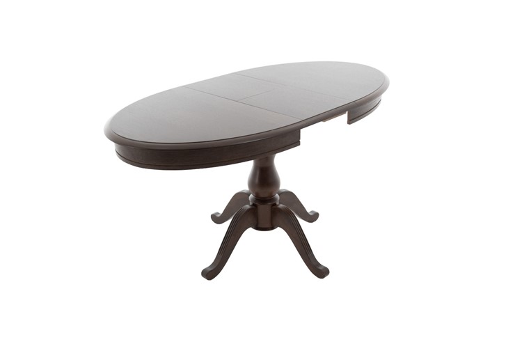 Кухонный раздвижной стол Фабрицио-1 исп. Эллипс, Тон 9 Покраска + патина с прорисовкой (на столешнице) в Вологде - изображение 3