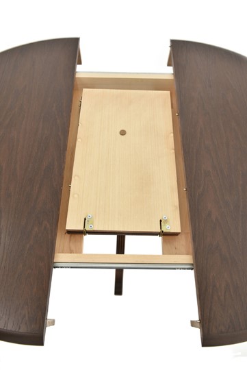 Обеденный раздвижной стол Фабрицио-1 исп. Круг 1000, Тон 9 (Морилка/Эмаль) в Вологде - изображение 6