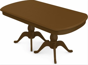 Кухонный стол раскладной Фабрицио-2 исп. Мыло большой 2 вставки, Тон 2 Покраска + патина с прорисовкой (на столешнице) в Вологде