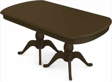 Раздвижной стол Фабрицио-2 исп. Мыло большой 2 вставки, Тон 5 Покраска + патина (в местах фрезеровки) в Вологде